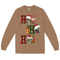 Toasted Coconut ho ho ho skull Long Sleeve Tee - FaDigitalArtStudio