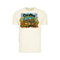 Camping Is My Happy Place Vintage Tee | Teevron