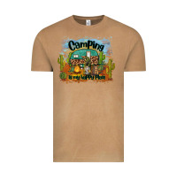 Vintage Camel camping is my happy place Vintage Tee - BarkalooDesign