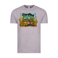 Vintage Zinc camping is my happy place Vintage Tee - BarkalooDesign