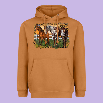 2 Horses At The Ranch Heavyweight Hoodie Designed By Lillyallendesigns