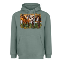 Sage 2 horses at the ranch Heavyweight Hoodie - LillyAllenDesigns