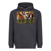 Smoke 2 horses at the ranch Heavyweight Hoodie - LillyAllenDesigns