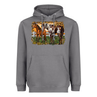 Storm 2 horses at the ranch Heavyweight Hoodie - LillyAllenDesigns