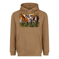 Toasted Coconut 2 horses at the ranch Heavyweight Hoodie - LillyAllenDesigns