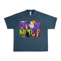 Midnight Navy Halloween Spooky Nurse Urban Heavy Tee - texasbilliewilder