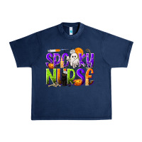 Navy Halloween Spooky Nurse Urban Heavy Tee - texasbilliewilder