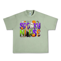 Oil Green Halloween Spooky Nurse Urban Heavy Tee - texasbilliewilder