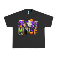 Pigment Black Halloween Spooky Nurse Urban Heavy Tee - texasbilliewilder