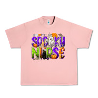 Salmon Halloween Spooky Nurse Urban Heavy Tee - texasbilliewilder