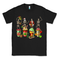 Black christmas skeleton coffee cups Classic Tee - FaDigitalArtStudio