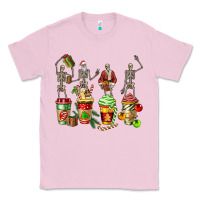 Bubblegum Pink christmas skeleton coffee cups Classic Tee - FaDigitalArtStudio