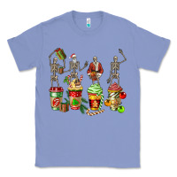 Colony Blue christmas skeleton coffee cups Classic Tee - FaDigitalArtStudio