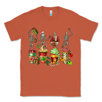 Copper christmas skeleton coffee cups Classic Tee - FaDigitalArtStudio