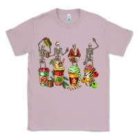 Lilac christmas skeleton coffee cups Classic Tee - FaDigitalArtStudio