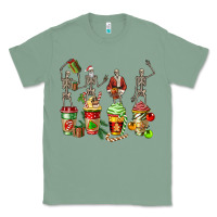 Sage christmas skeleton coffee cups Classic Tee - FaDigitalArtStudio