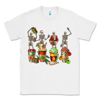 White christmas skeleton coffee cups Classic Tee - FaDigitalArtStudio