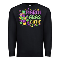 Black mardi gras cutie Premium Sweatshirt - MaliasSmallBusiness