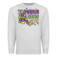 Dove Grey mardi gras cutie Premium Sweatshirt - MaliasSmallBusiness
