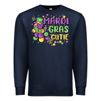 Navy mardi gras cutie Premium Sweatshirt - MaliasSmallBusiness