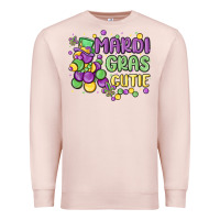 Pale Pink mardi gras cutie Premium Sweatshirt - MaliasSmallBusiness