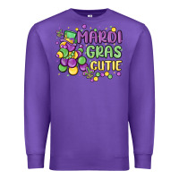 Purple mardi gras cutie Premium Sweatshirt - MaliasSmallBusiness