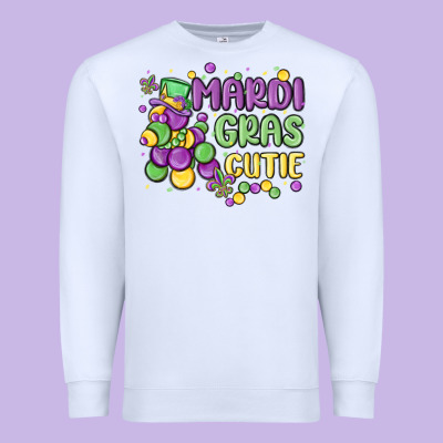 Mardi Gras Cutie Premium Sweatshirt Designed By Maliassmallbusiness