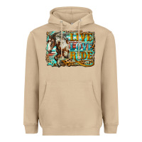 Mushroom live love ride horse Heavyweight Hoodie - LillyAllenDesigns