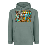 Sage live love ride horse Heavyweight Hoodie - LillyAllenDesigns