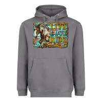 Live Love Ride Horse Heavyweight Hoodie | Teevron