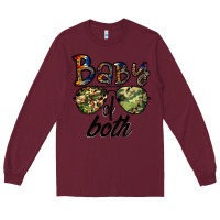 Burgundy baby of both Long Sleeve Tee - CowhideDigitalArt