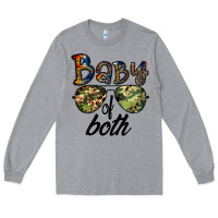 Heather Grey baby of both Long Sleeve Tee - CowhideDigitalArt