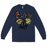 Navy baby of both Long Sleeve Tee - CowhideDigitalArt