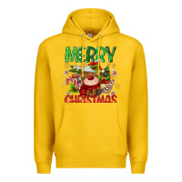 Lemon merry christmas deer Premium Hoodie - MaliasSmallBusiness