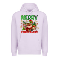 Lilac merry christmas deer Premium Hoodie - MaliasSmallBusiness