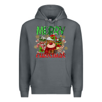 Rock merry christmas deer Premium Hoodie - MaliasSmallBusiness