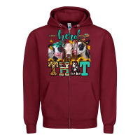Burgundy herd that heifers Zipper Hoodie - Jasminsmagicworld