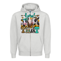 Dove Grey herd that heifers Zipper Hoodie - Jasminsmagicworld