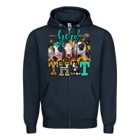 Navy herd that heifers Zipper Hoodie - Jasminsmagicworld