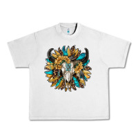 Lunar Rock bull skull with sunflower Urban Heavy Tee - RanaPortraitStore