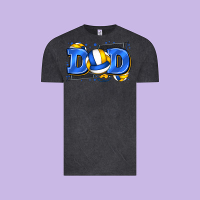 Dad Volleyball Vintage Tee Designed By Zillion Design Studio
