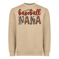 Mushroom baseball nana with leopard Heavyweight Sweatshirt - texasbilliewilder