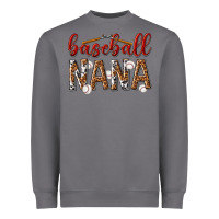 Storm baseball nana with leopard Heavyweight Sweatshirt - texasbilliewilder