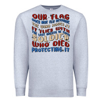 Heather Grey our flag Premium Sweatshirt - MaliasSmallBusiness