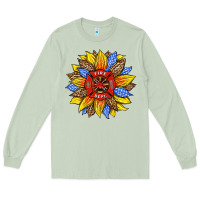 Matcha firefighter sunflower Long Sleeve Tee - HRA Design Shop