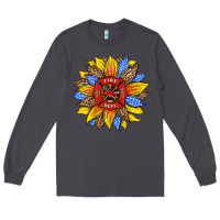 Smoke firefighter sunflower Long Sleeve Tee - HRA Design Shop