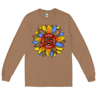 Toasted Coconut firefighter sunflower Long Sleeve Tee - HRA Design Shop