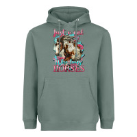 Sage just a girl who loves horses mustang Heavyweight Hoodie - LillyAllenDesigns