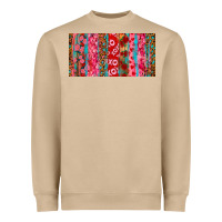 Mushroom Love brushstrokes xoxo leopard and turquoise Heavyweight Sweatshirt - RanaPortraitStore
