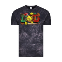 Cloud Black dad softball Vintage Tee - Zillion Design Studio